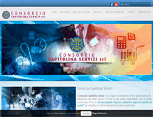 Tablet Screenshot of consorziocapitolina.com